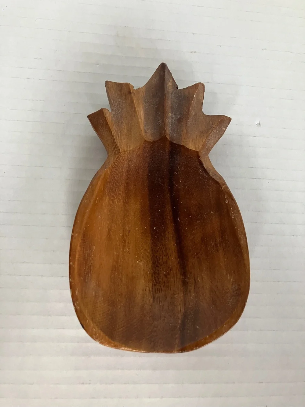 Vintage Wooden Pineapple-Shaped Bowl Set of‎ 2  (medium & small)
